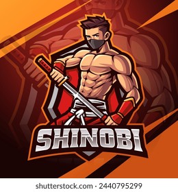 Shinobi eSport Maskottchen Logo Design