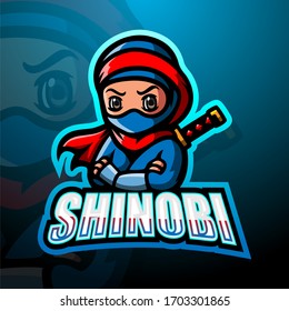 Shinobi mascot esport logo design