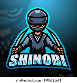 Shinobi mascot esport logo design