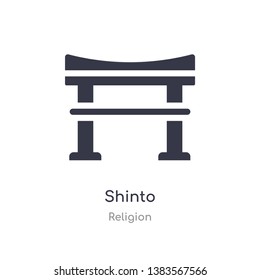 shinto icon. isolated shinto icon vector illustration from religion collection. editable sing symbol can be use for web site and mobile app