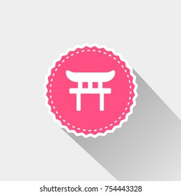shinto icon with long shadow