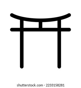 Shinto Icon Vector Symbol Design Illustration