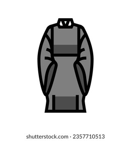 shinto priest robe shintoism color icon vector. shinto priest robe shintoism sign. isolated symbol illustration