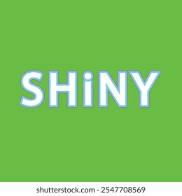 SHINY 3D TEX shiny, 3D text, glossy typography