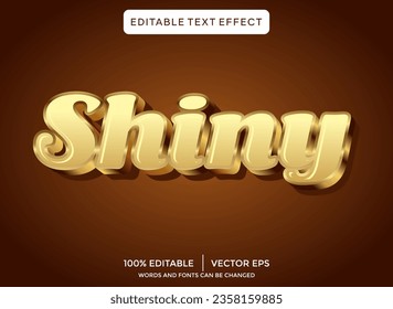 shiny 3D text effect template