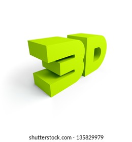 Palabra brillante en 3d. Ilustración vectorial.