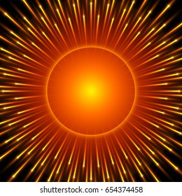 Shiny abstract background with radial lines, Creative pattern with bursting rays or explosion effect.