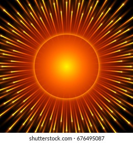 Shiny abstract background with radial lines, Creative pattern with bursting rays or explosion effect.