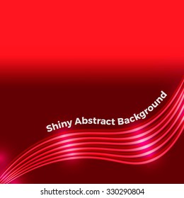 Shiny Abstract Background For Your Business Artwork. Shining Wave Background. Wires. Vector Illustration