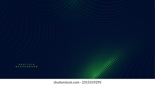 shiny and abstract big particle dynamic banner for presentation vector