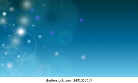 Shiny  Abstract Defocused Light Spot Background Design. Christmas snowfall Vector Horizontal Illustration. Cosmic Print. Glitter confetti. Good for Banners, Posters, Covers, Flyers, Cards.