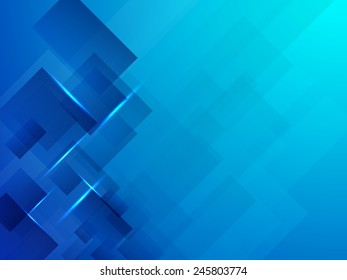 Brillante fondo de diseño abstracto en color azul.