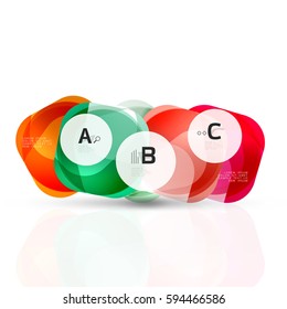 Shiny abstract elements. Vector template background for print workflow layout, diagram, number options or web design banner