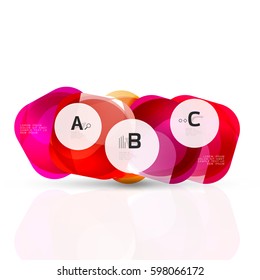 Shiny abstract elements. Vector template background for print workflow layout, diagram, number options or web design banner