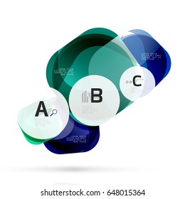 Shiny abstract elements. Vector template background for print workflow layout, diagram, number options or web design banner