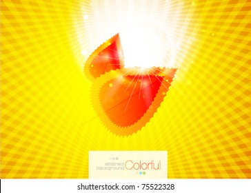 Shiny abstract eps10 orange backround