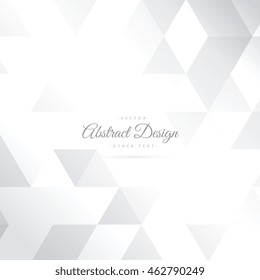 shiny abstract triangle shape white background
