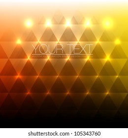 Shiny Abstract Triangles Background for Design - Vector Illustration