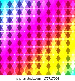 Shiny abstract wallpaper in bright rainbow colors (jpg also available in portfolio)