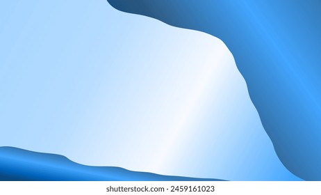 fondo brillante con degradado azul y onda. elemento de fondo