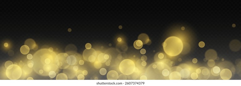 Shiny background of lights and bokeh. Light sparkles of light and blur.