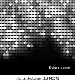 Shiny background with sequins. Template for your design. Can be used for business cards, presentations, banners