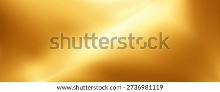 Shiny background sheet for foil gradient plate and metal brass golden. Gold titanium smooth for wallpaper backdrop glossy and color material yellow. Shiny glitter shine for foil plaque copper.
