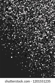 A shiny background of small steal on a black background. Luxurious pattern with silver dust effect.
