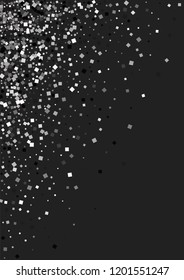 A shiny background of small steal on a black background. Luxurious pattern with silver dust effect.