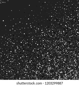 A shiny background of small steal on a black background. Luxurious pattern with silver dust effect.