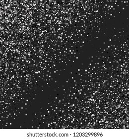 A shiny background of small steal on a black background. Luxurious pattern with silver dust effect.