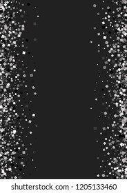 A shiny background of small steal on a black background. Luxurious pattern with silver dust effect.