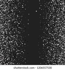 A shiny background of small steal on a black background. Luxurious pattern with silver dust effect.