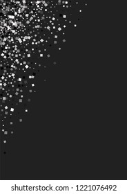 A shiny background of small steal on a black background. Luxurious pattern with silver dust effect.