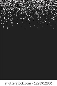 A shiny background of small steal on a black background. Luxurious pattern with silver dust effect.