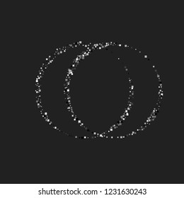 A shiny background of small steal on a black background. Luxurious pattern with silver dust effect.