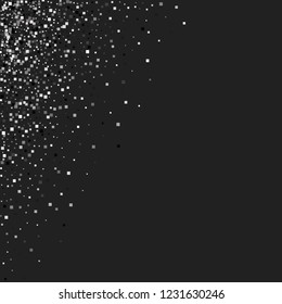 A shiny background of small steal on a black background. Luxurious pattern with silver dust effect.