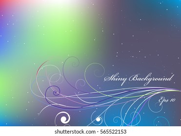 Shiny background with violet and blue color