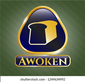  Shiny badge with bread icon and Awoken text inside