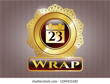  Shiny badge with calendar icon and Wrap text inside