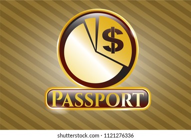  Shiny badge with chart icon and Passport text inside
