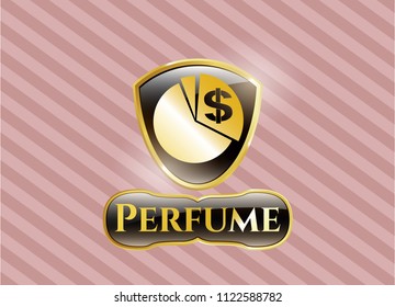  Shiny badge with chart icon and Perfume text inside