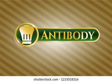  Shiny badge with chef hat icon and Antibody text inside