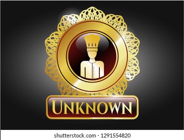  Shiny badge with chef icon and Unknown text inside