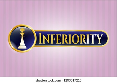  Shiny badge with chess king icon and Inferiority text inside