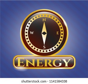  Shiny badge with compass icon and Energy text inside
