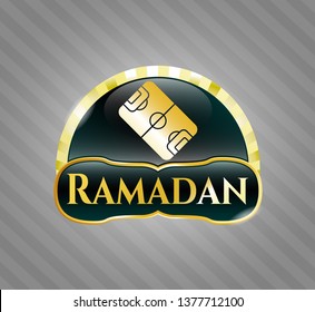  Shiny badge with football field icon and Ramadan text inside