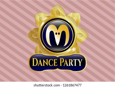  Shiny badge with goat head icon and Dance Party text inside