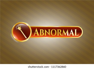  Shiny badge with magic stick icon and Abnormal text inside