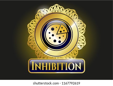  Shiny badge with pizza icon and Inhibition text inside